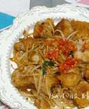 豆芽菜炒芋頭糕