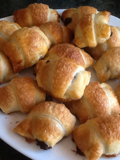 Una foto de Croissants de chocolate