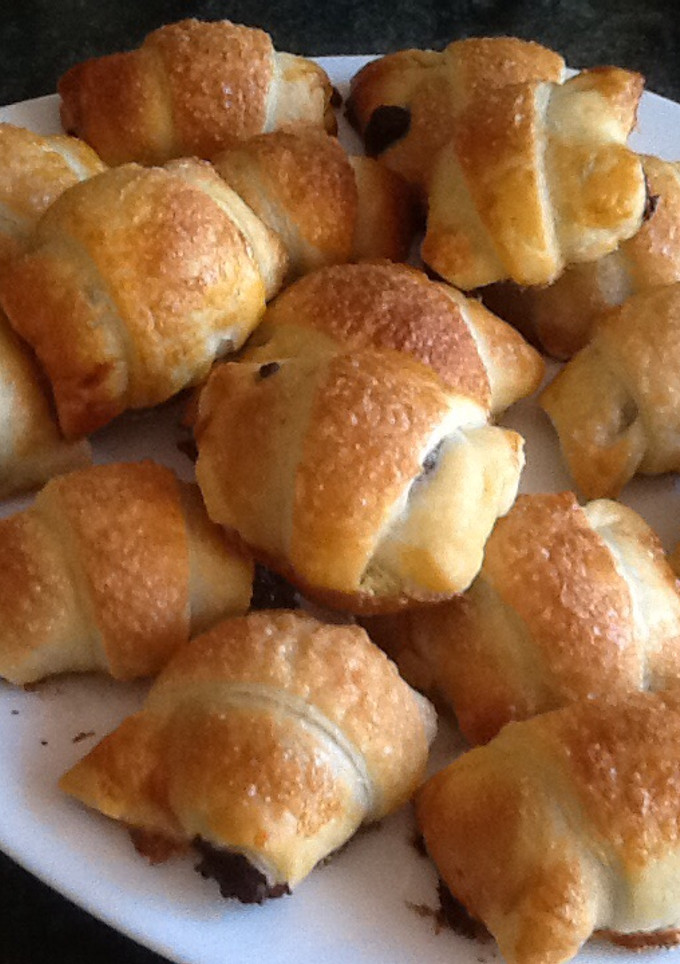 Una foto de Croissants de chocolate