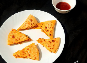 A picture of Chicken Quesadillas.