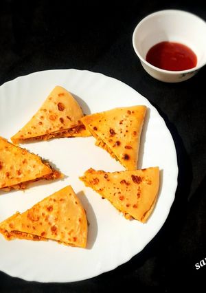A picture of Chicken Quesadillas.