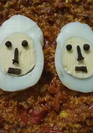 A picture of Egg curry with egg gravy 😊😊😊.