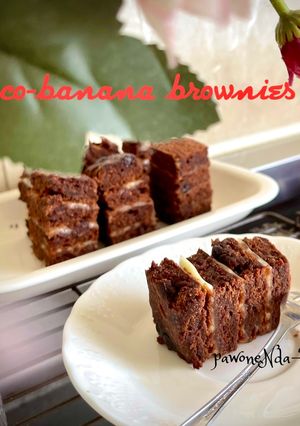 Foto resep Choco-banana brownies