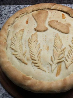 Una foto de Tarta de caballa con masa casera