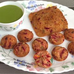 A picture of No Bread Sandwich (Breadless Sandwich) and Veggie Appe.