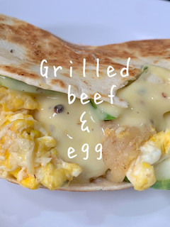 Foto resep Grilled beef & egg (Eat Clean)