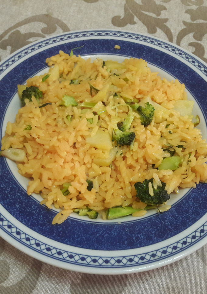 Una foto de "Arroz a lo Hobbiton" vegano