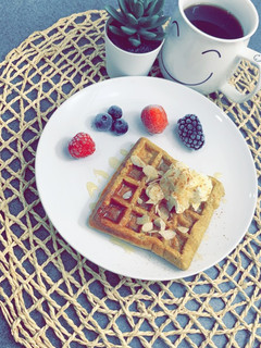 صورة لوصفة وافل صحي 🍯🧇