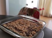 Una foto de brownie de plátano