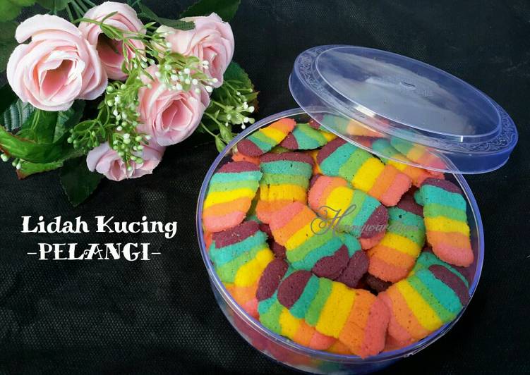 Cara Tips Makan di DimeLidah Kucing Pelangi tanpa loyang