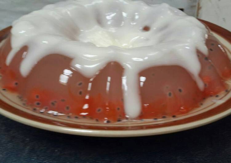 Puding pepaya fla susu