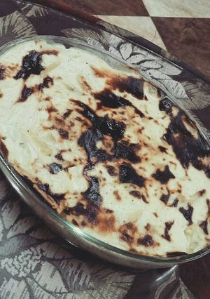 صورة لوصفة مكرونة بالبشاميل