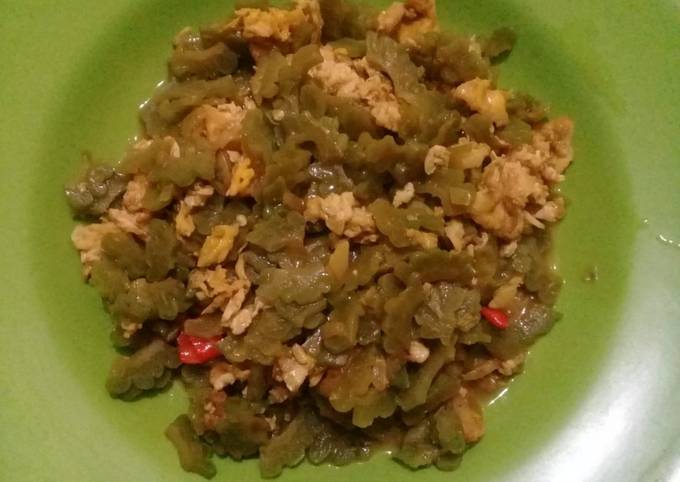 Resep Tumis pare telur, Bisa Manjain Lidah