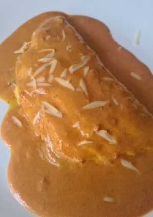 Una foto de Omelette de espinacas y champiñones 🍃🍄🍳🧀