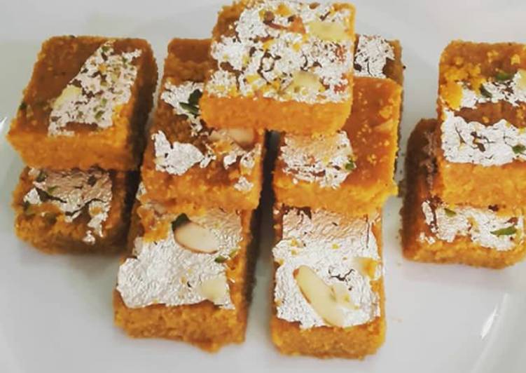 Besan barfi or Mohan Thal