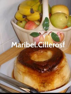 Una foto de Pudín de sobaos. Microondas