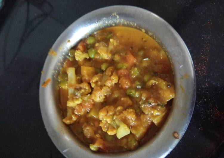 Simple Way to  Dhaba style Vegetable curry