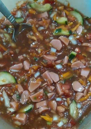 A picture of Turkey Sausage Ceviche.