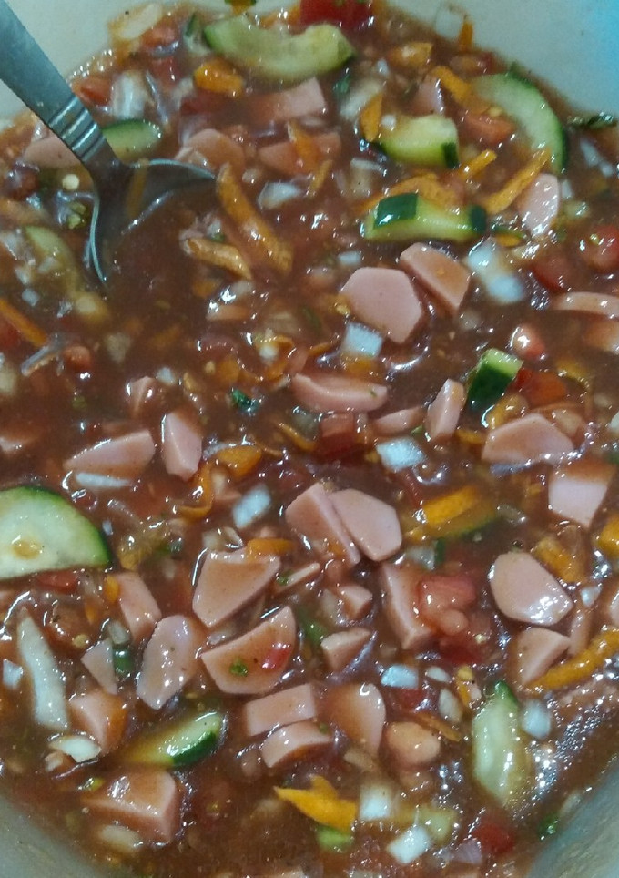 Una foto de Ceviche de salchicha de pavo