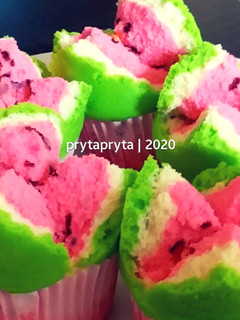 Foto resep Bolu Kukus Semangka