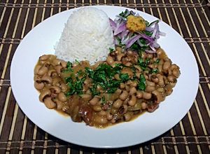 Una foto de Guiso de Frijol Castilla