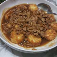 รูปของ Egg Tofu Siram Daging
