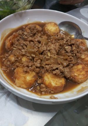 Foto resep Egg Tofu Siram Daging