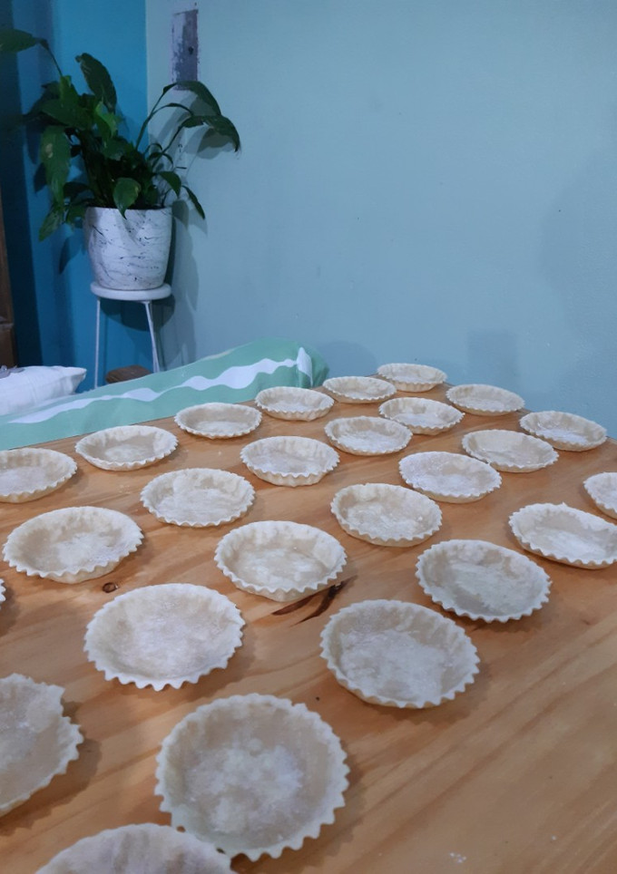 Una foto de Masa para base de tartaletas saladas💘
