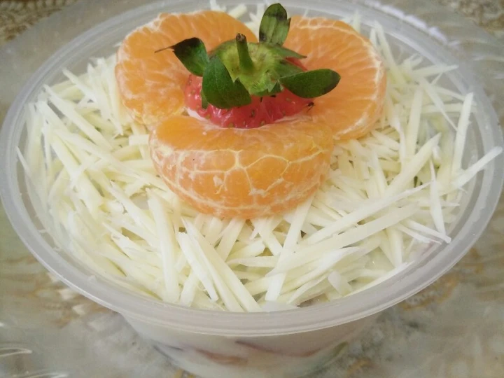 Langkah Mudah untuk Membikin Resep 67.*Salad Buah tanpa mayo* yang Uenak Anti Ribet, Sempurna