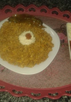صورة لوصفة دجاج مفروم مقلي بالبيض