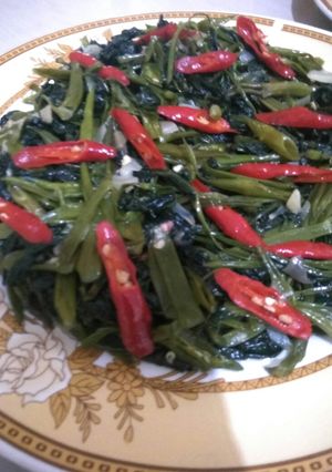 Foto resep Tumis kangkung pedas manis