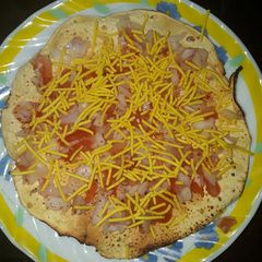 A picture of Masala papad.