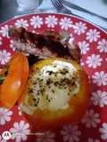 Tomate recheado com catupiry