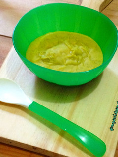 Foto resep Bubur ubi brokoli tofu - MPASI