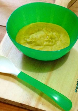 Foto resep Bubur ubi brokoli tofu - MPASI