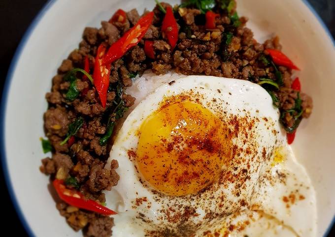 Resep Daging Cincang Kemangi (Thai Minced Beef with Basil) oleh vika