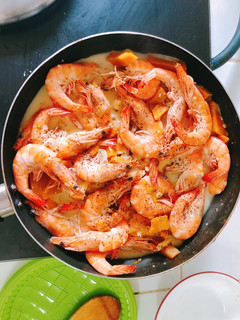 A picture of Squash and Coconut Milk Shrimps.