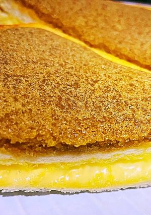 Foto resep Roti Tawar Ala Roti Boy Isi Keju Leleh AKA Melted Cheese Coffee Toast Airfryer