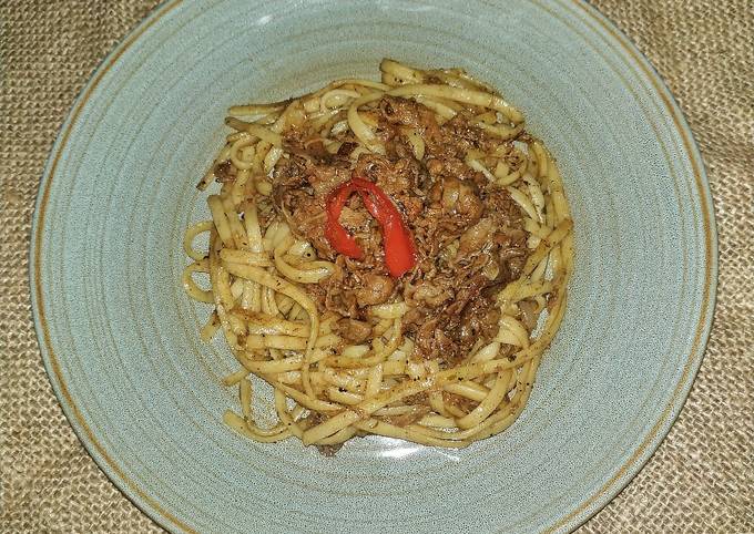 Fettuccine with Beef Blackpepper