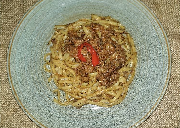 Cara Memasak Cepat Fettuccine with Beef Blackpepper Lezat Mantap