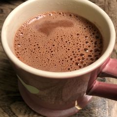 A picture of Peruvian hot chocolate - vegan.