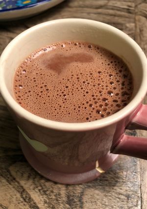 A picture of Peruvian hot chocolate - vegan.