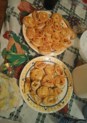 Una foto de Rollitos de jamón y queso!
