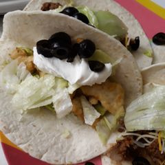 A picture of Fresh Fish Soft Taco while on vacation.