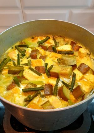 Foto resep Sayur Lodeh Kacang Panjang + Terong + Labu Siam + Tahu