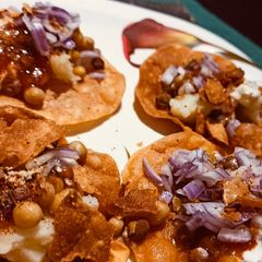 A picture of Papdi chaat.