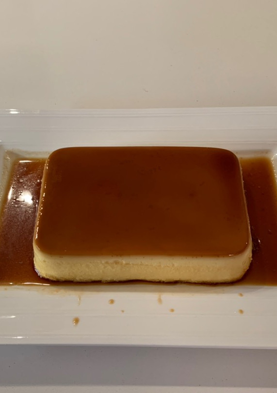 Una foto de Flan de queso