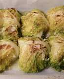 Involtini di verza con riso e scamorza affumicata