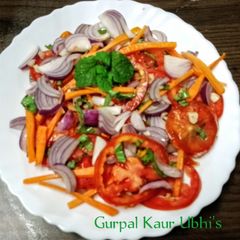 Emerald Fresh Tomato & Basil Garden Salad A picture of Emerald Fresh Tomato & Basil Garden Salad.