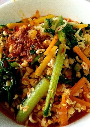 Foto resep Indomie Tek-Tek Kuah Pedas